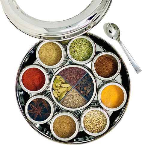 bm stainless steel masala box|masala dabba stainless steel.